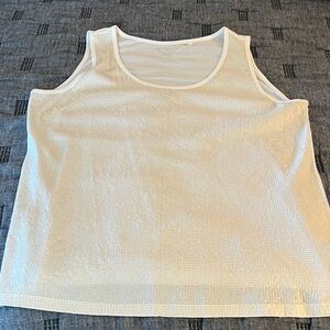Chico's Sparkling White Tank Top